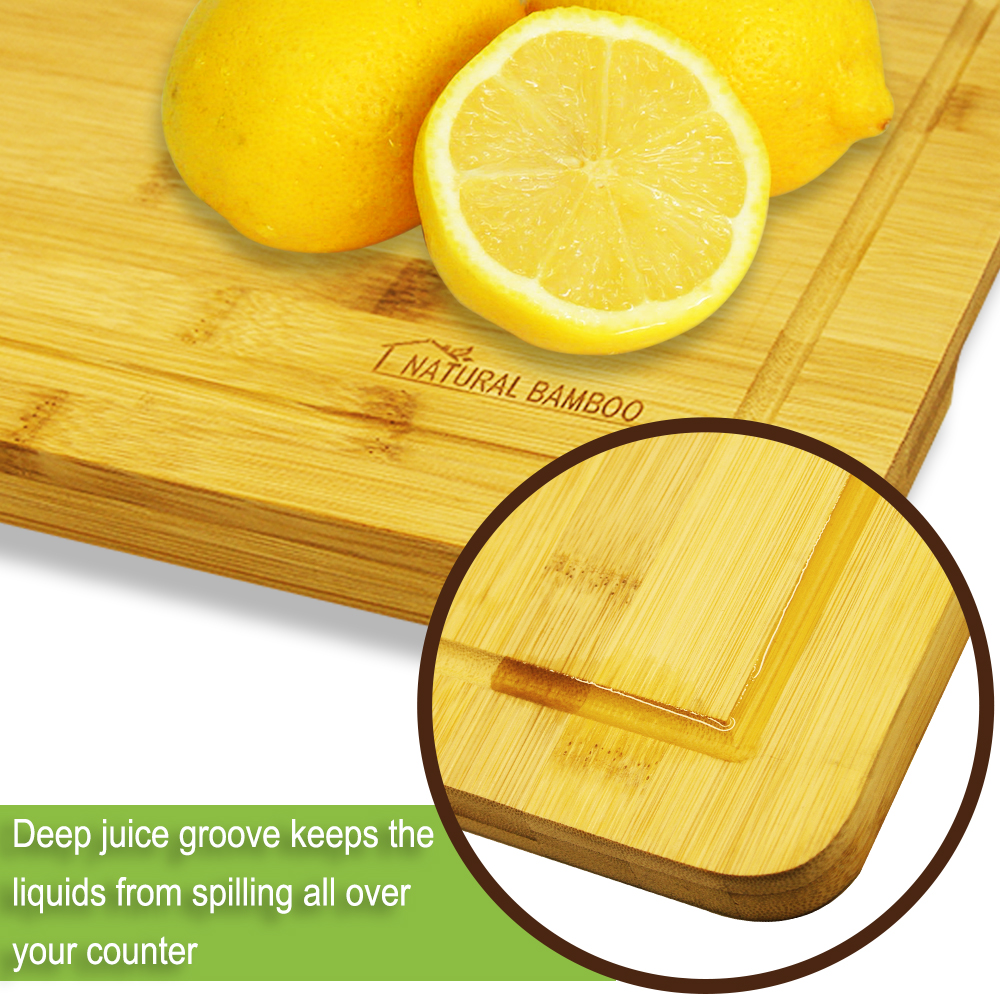 Large Wood Cutting Board 18x12 inch - Wooden Chopping Board for Kitchen  with Juice Groove, 1 - Dillons Food Stores